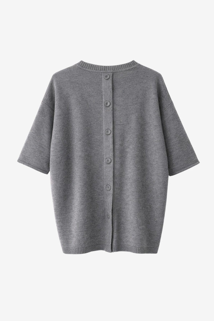 Jane Lushka Rora Grey Knit Top