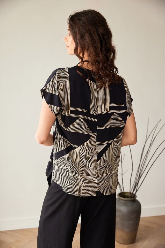 Peruzzi S26518 Geo print top