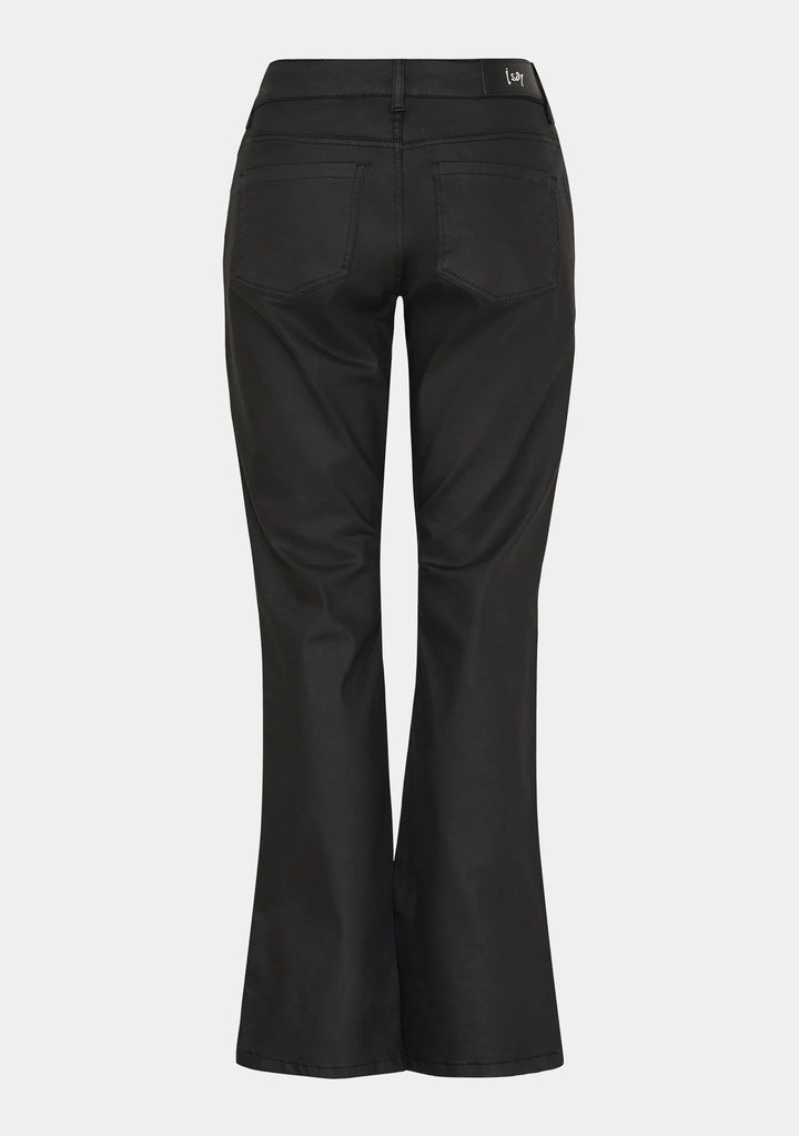 Isay Flare Coated Pant Black