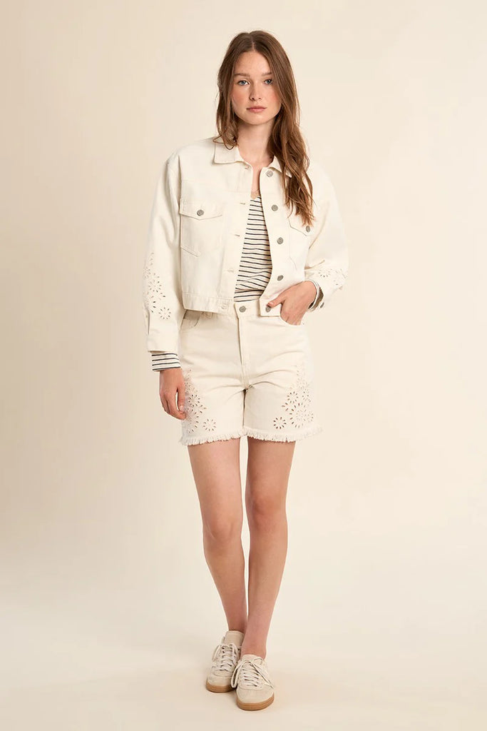 Molly Bracken woven shorts Off White ZA205EE