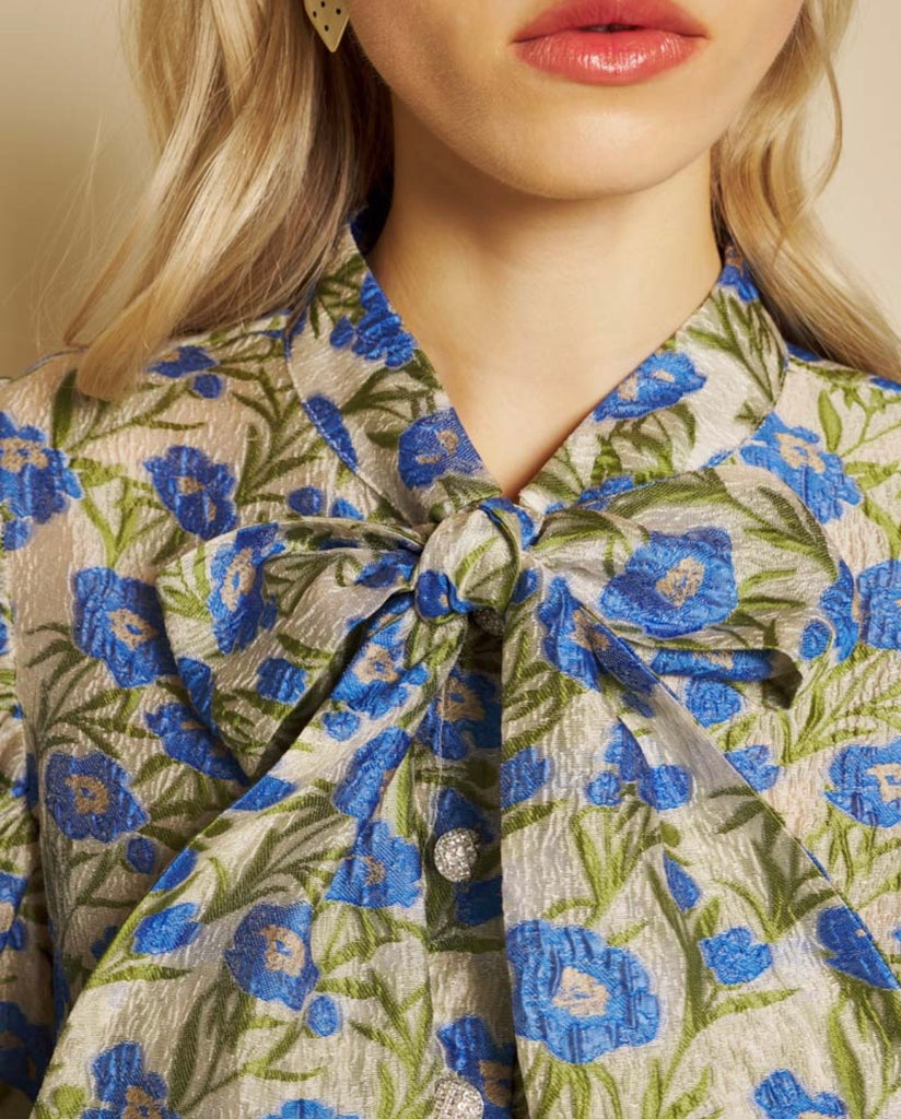 Sister Jane Iris Jacquard Box Blouse