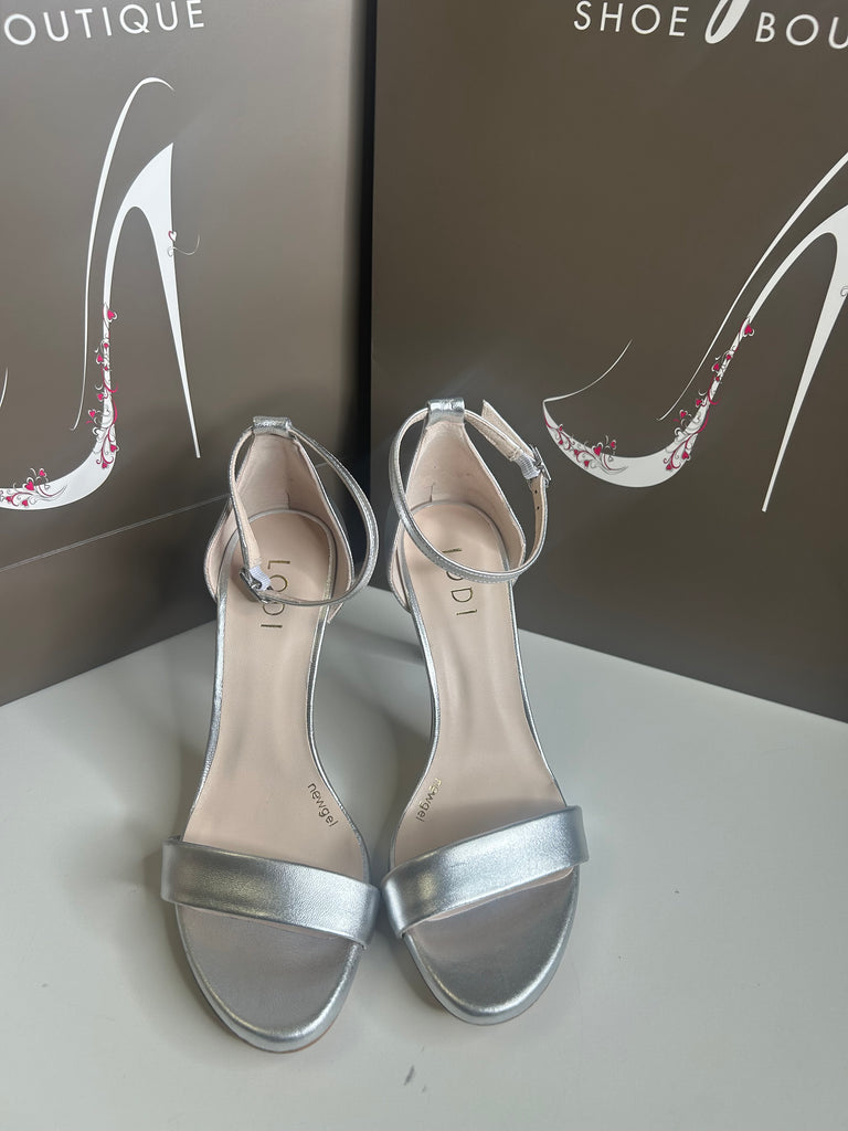Lodi 21123 Silver slingback sandal