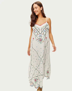 Me369 Lauren Embroidered Linen