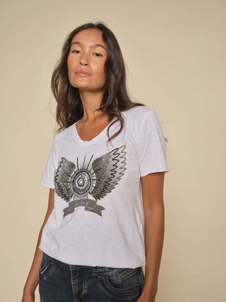 MosMosh Gethi Glam tee white