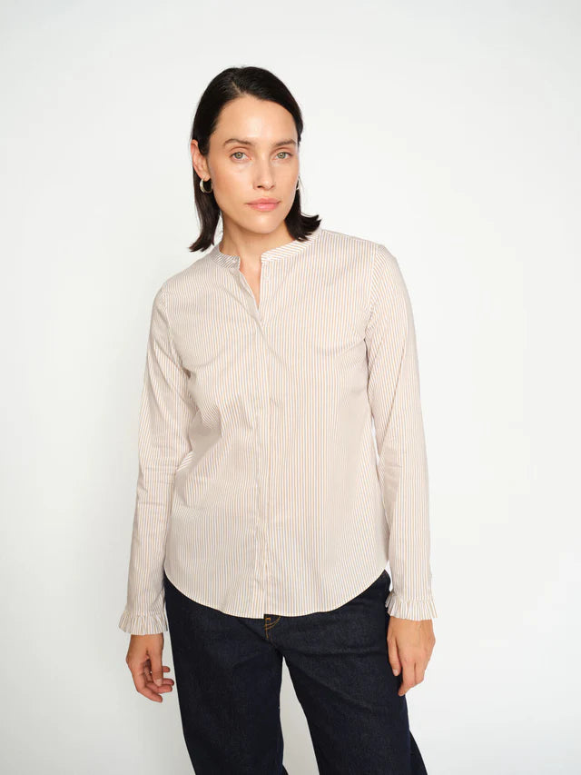 MMMattie Stripe Shirt SAFARI