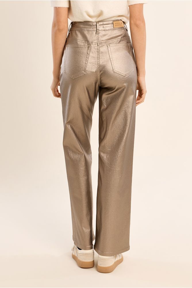 Molly Gold Woven Pants