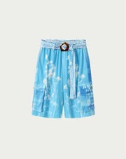 Me369 Luca Belted Cargo Bermuda