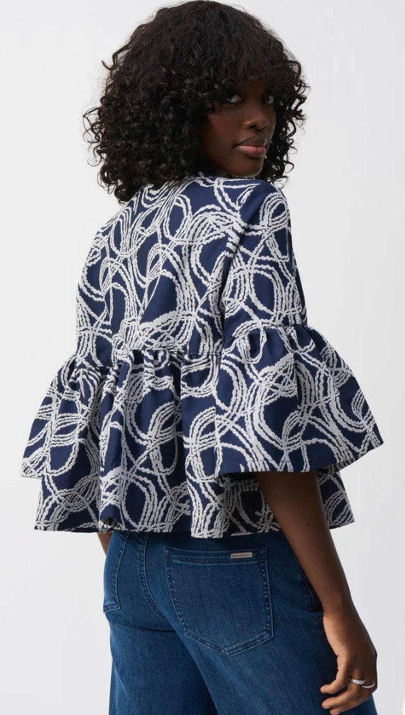 Joseph Ribkoff 251006 Navy/White Jkt