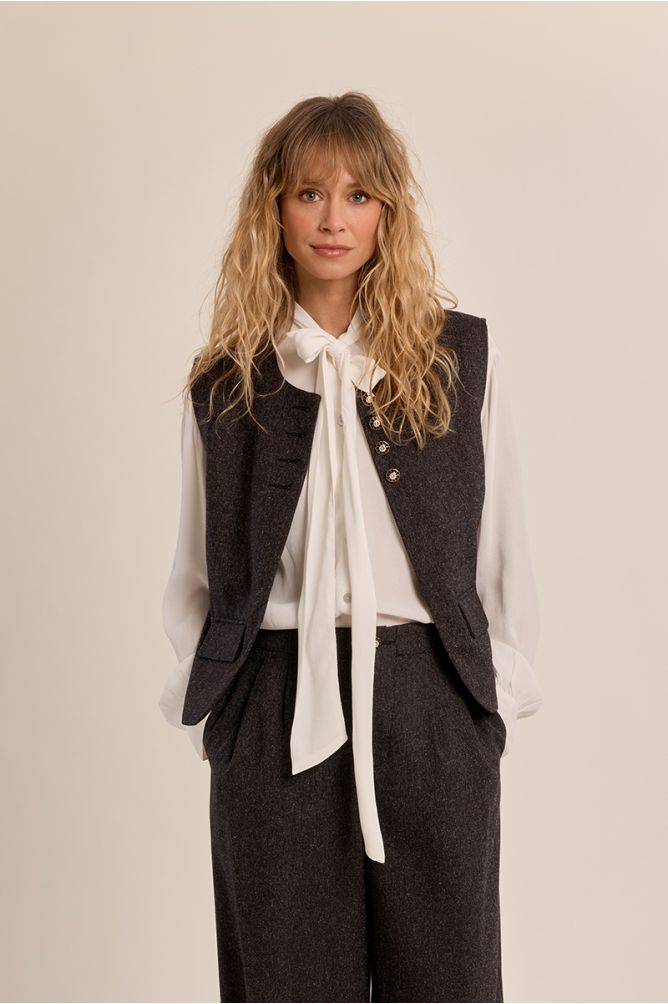 Molly Black Waistcoat