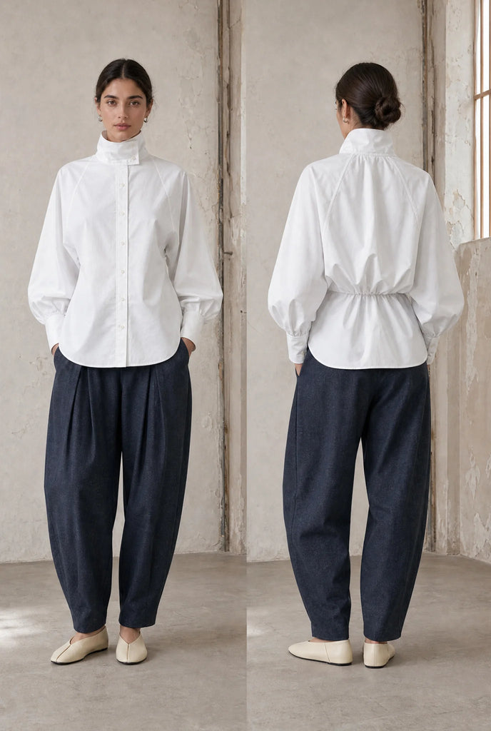 Jane Lushka Bree Cotton Poplin Blouse