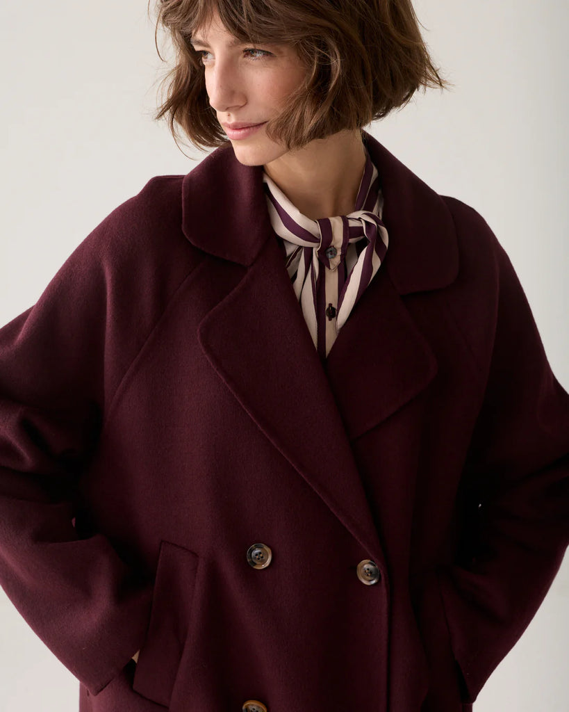 Summum Coat Dark Burgundy