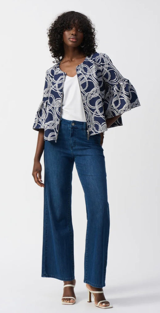 Joseph Ribkoff 251006 Navy/White Jkt