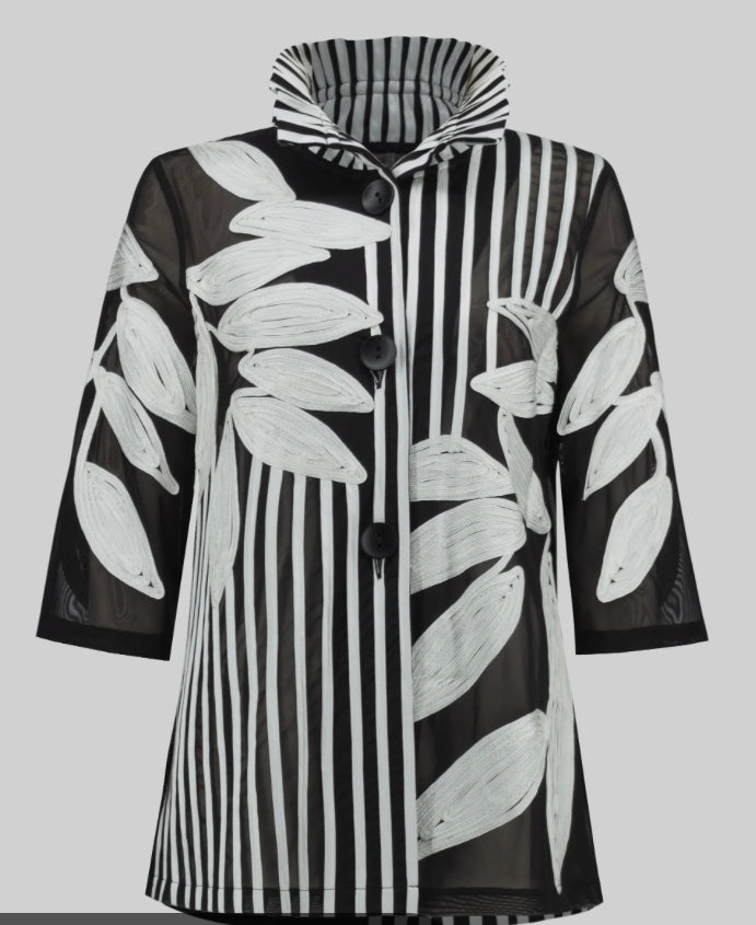 Joseph Ribkoff 251963 Black & Vanilla Jkt