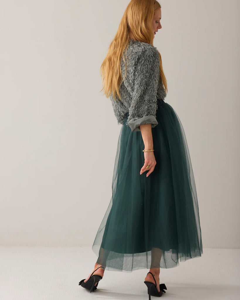 summum 11945 Emerald green skirt mesh
