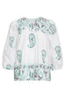 SL 24076 White and green top