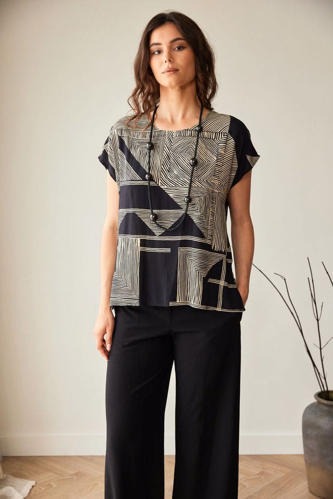 Peruzzi S26518 Geo print top