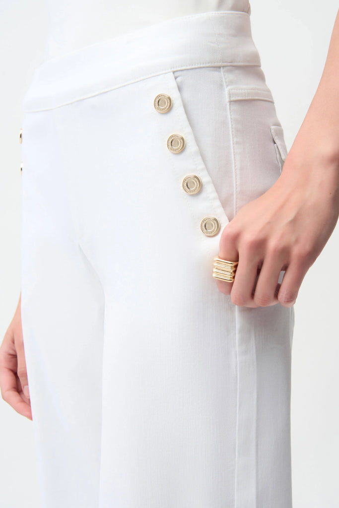 Joseph Ribkoff wide white jean 261972