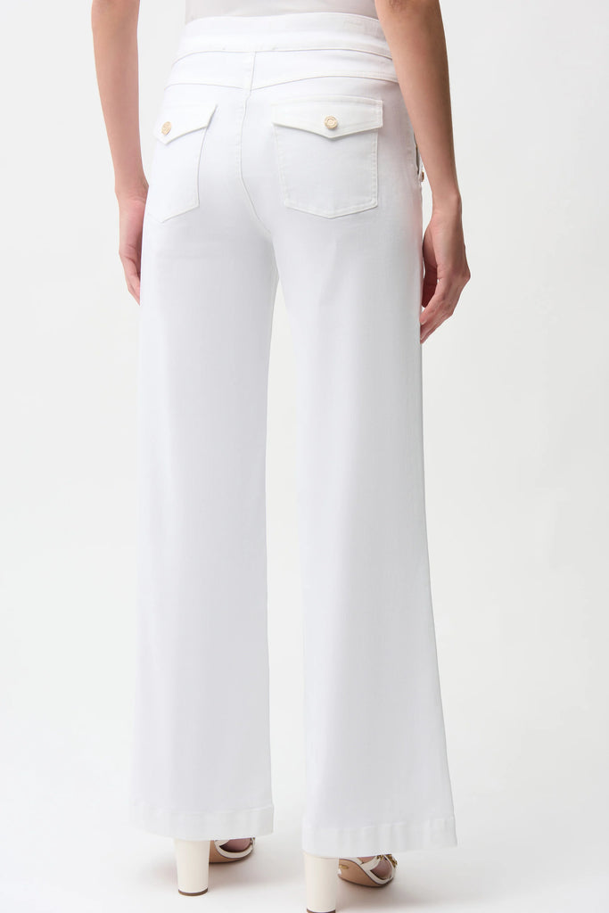Joseph Ribkoff wide white jean 261972
