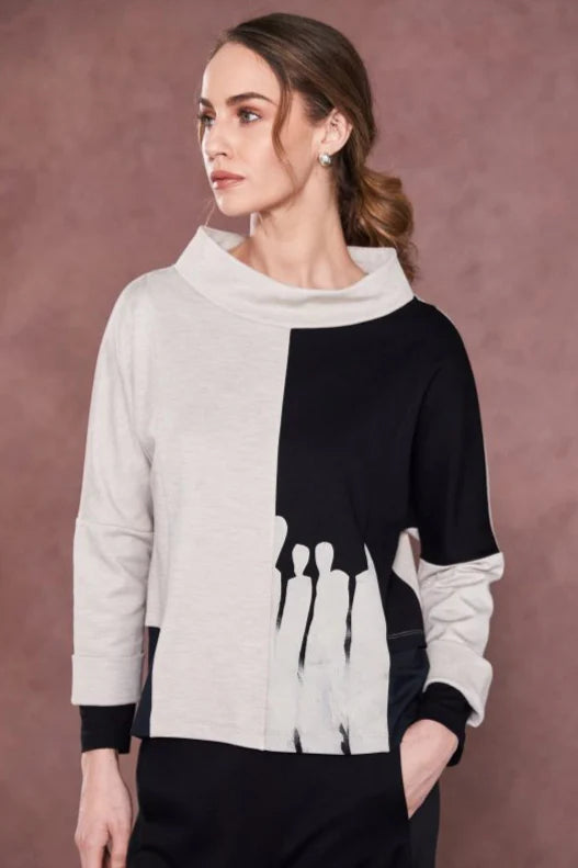 NAW25262-BLACK/SAND Two tone top