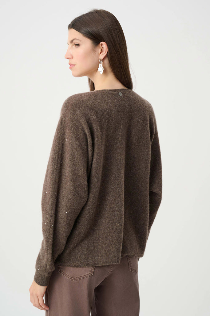 Joseph Ribkoff Cashmere Sweater With Rhinestones 263940