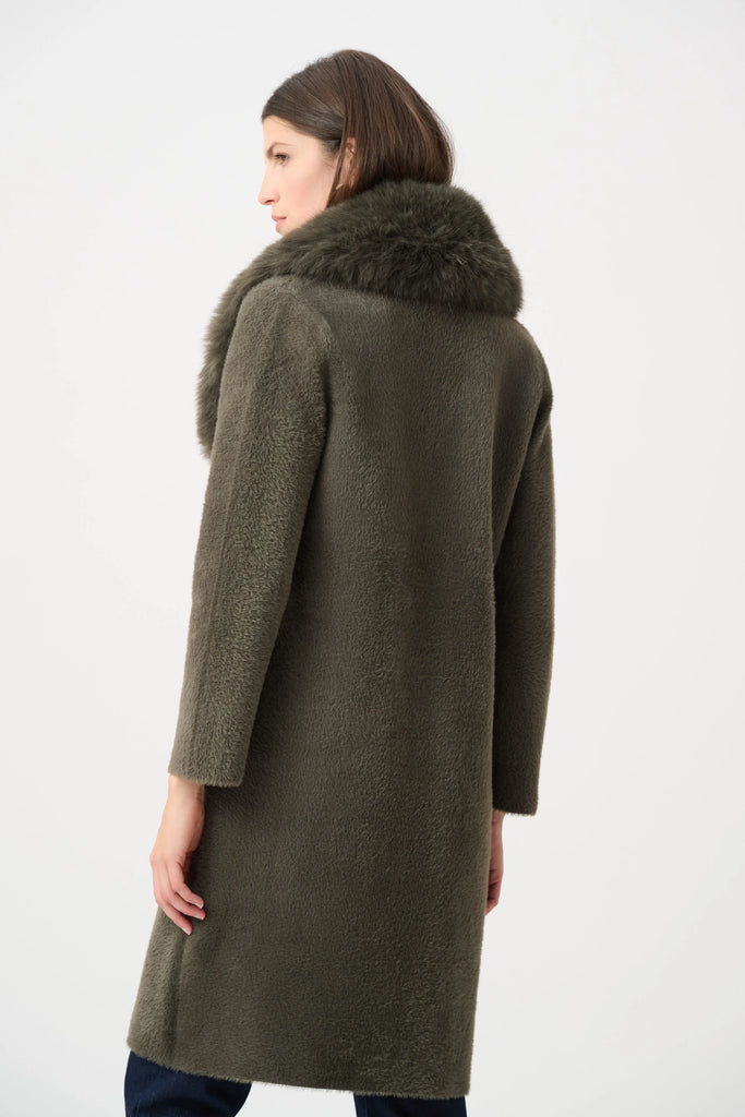 Joseph Ribkoff Avocado fur coat 263973