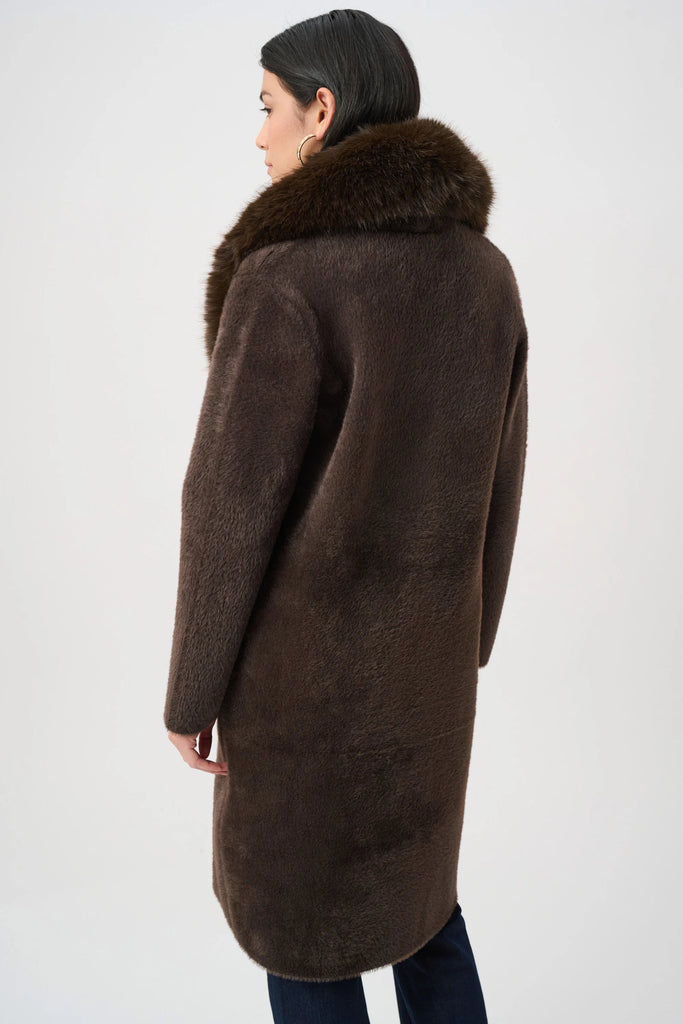 Joseph Ribkoff Mocha fur coat 263973