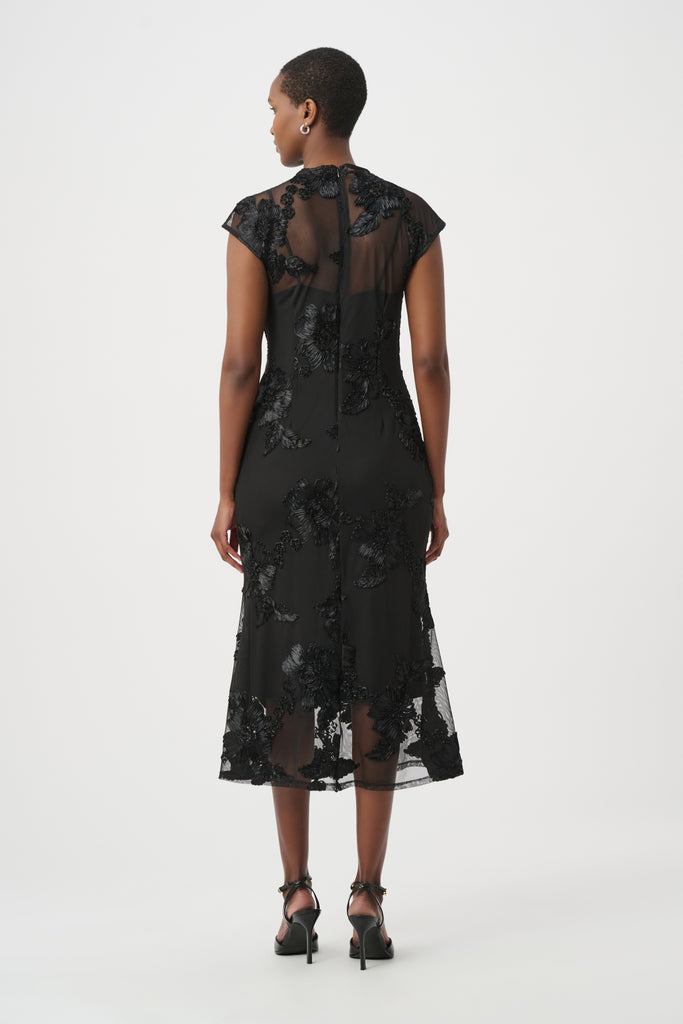 Joseph Ribkoff Black trumpet dress 264143