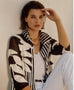 Joseph Ribkoff 251963 Black & Vanilla Jkt