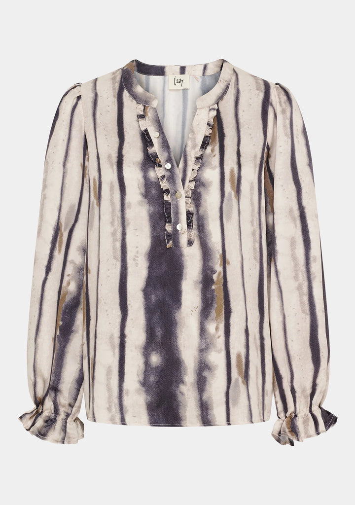Isay Melba Flounce Blouse