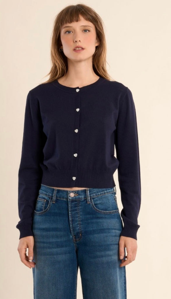 Molly navy cardigan