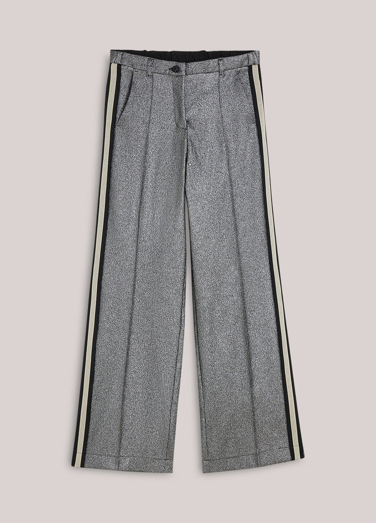 Summum 12126 Mid grey trs straight glitter