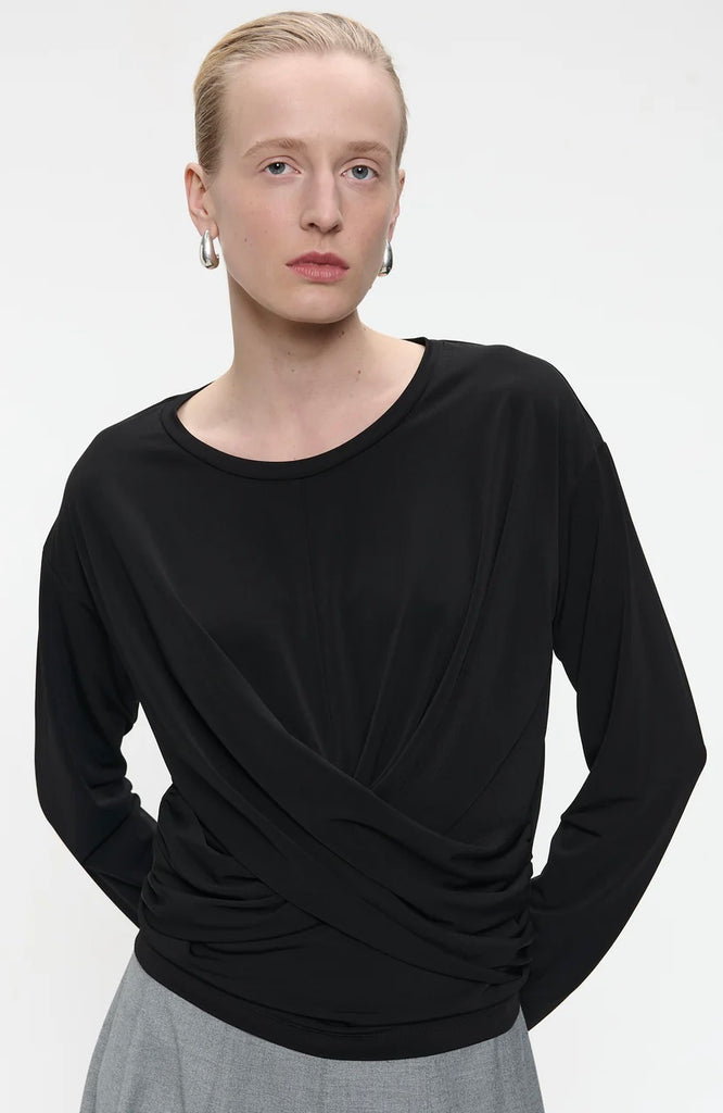 Jane Lushka Loren top cross drape T15103