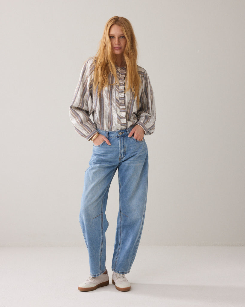 Summum silver stripe blouse