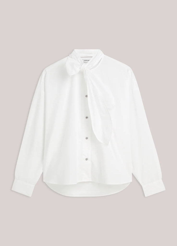 Summum White Poplin Blouse