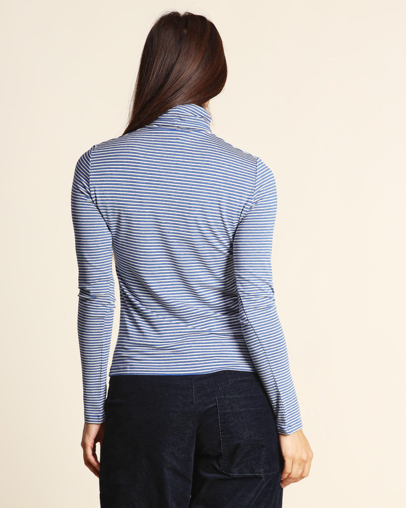 PennyBlack Blue Stripe Poloneck