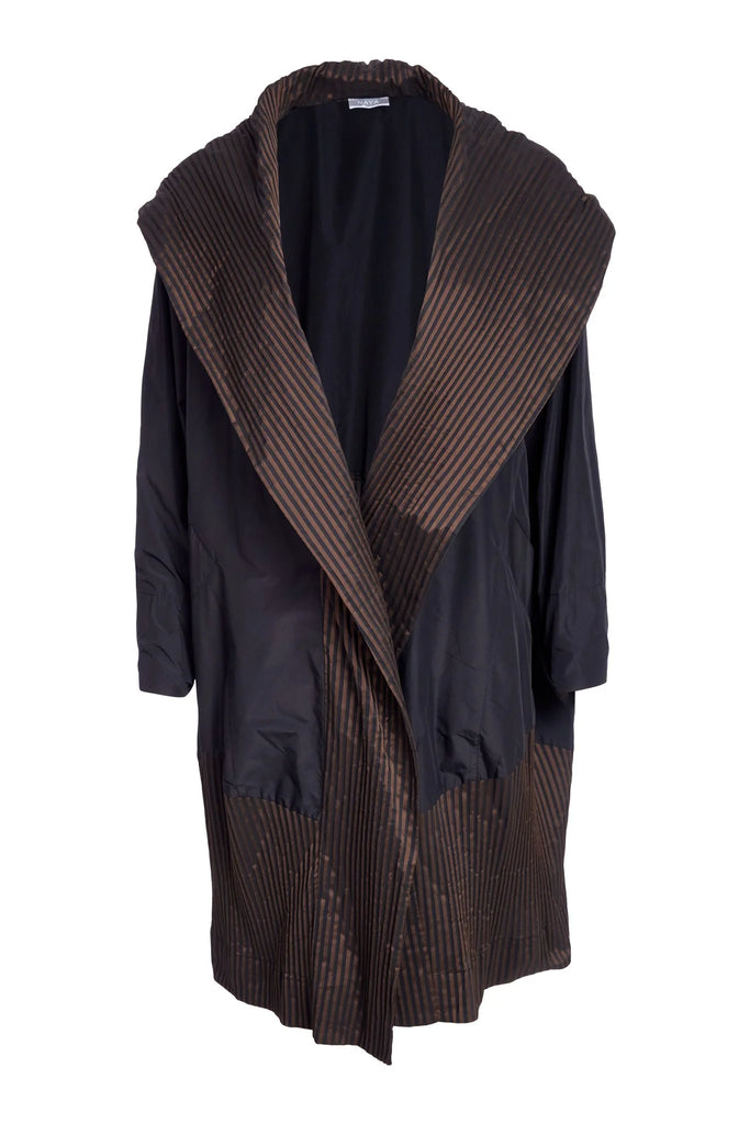 NAW25210 Black/Cocoa Longline Jacket