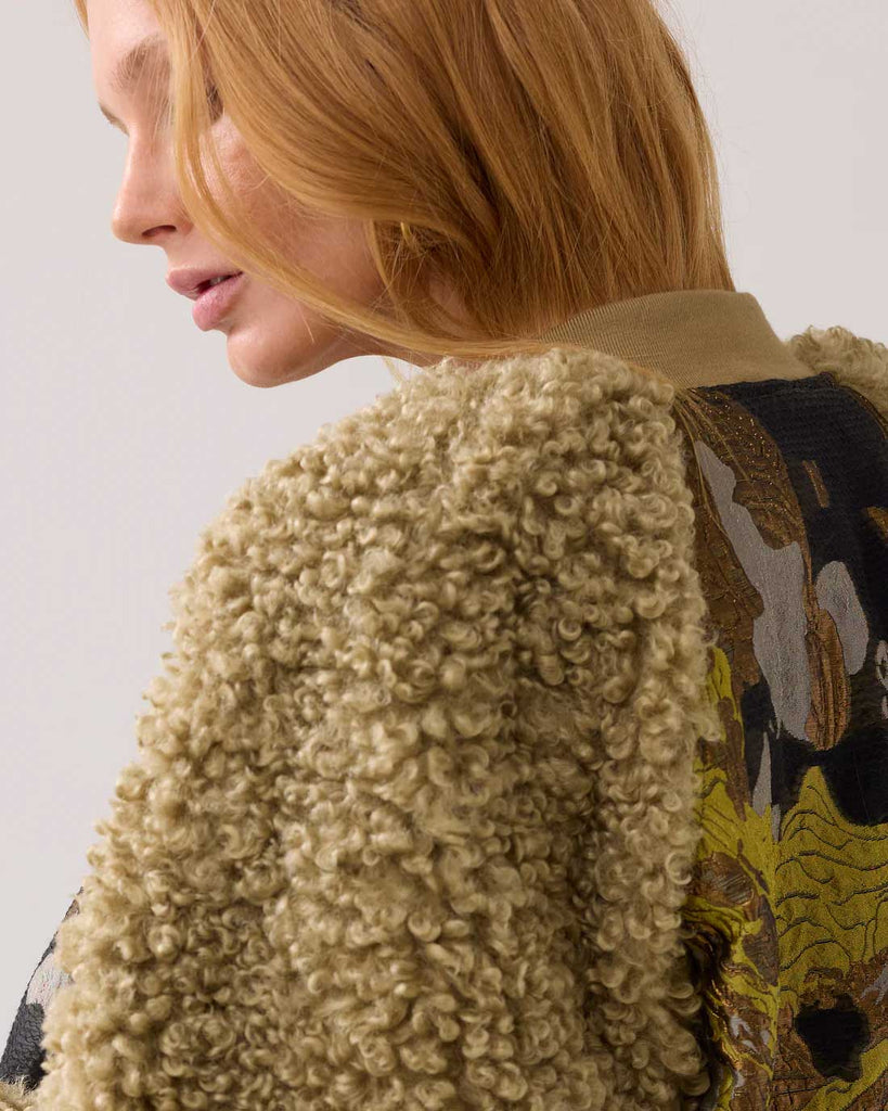 Summum Bomber Jacket Green Lentil