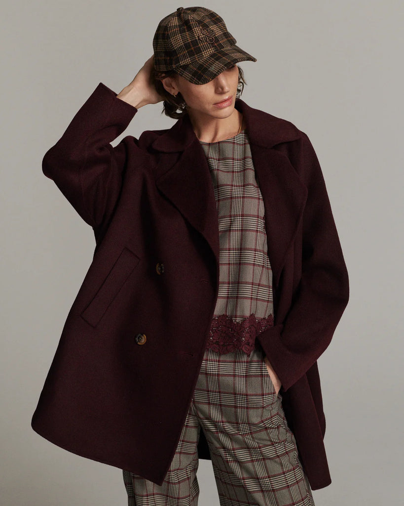 Summum Dark Chocolate Check Cap