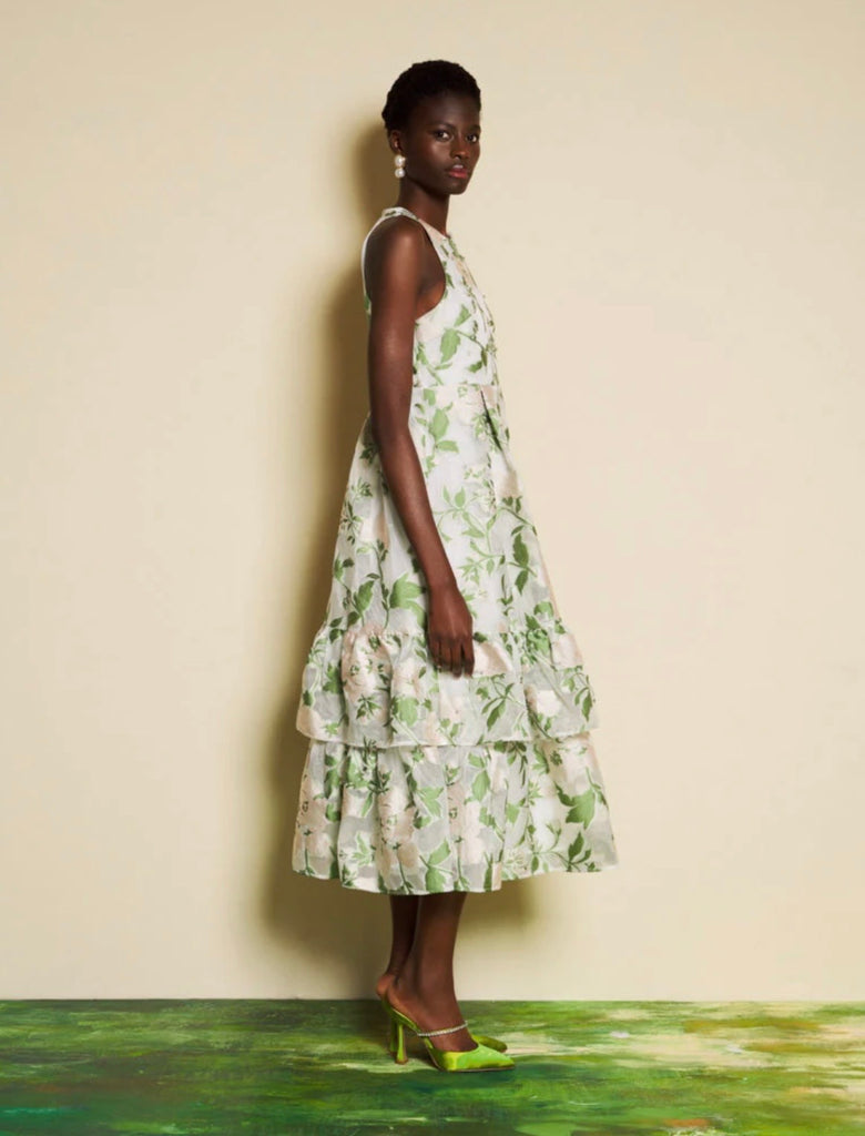 Sister Jane Leaf Green Midi Dress