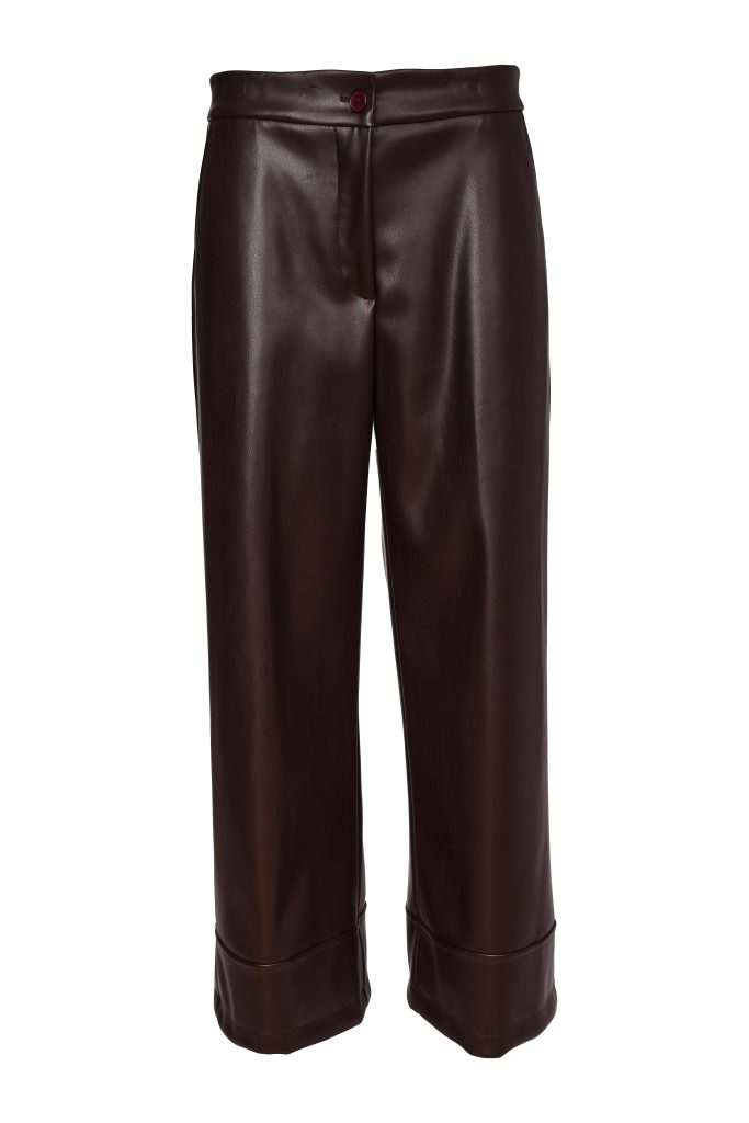 Naya NAW26296 Wide Leg Leatherette Trs