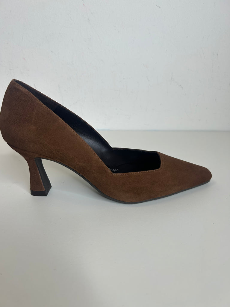 Lodi 261103 Lodi Chestnut Brown Suede Heel