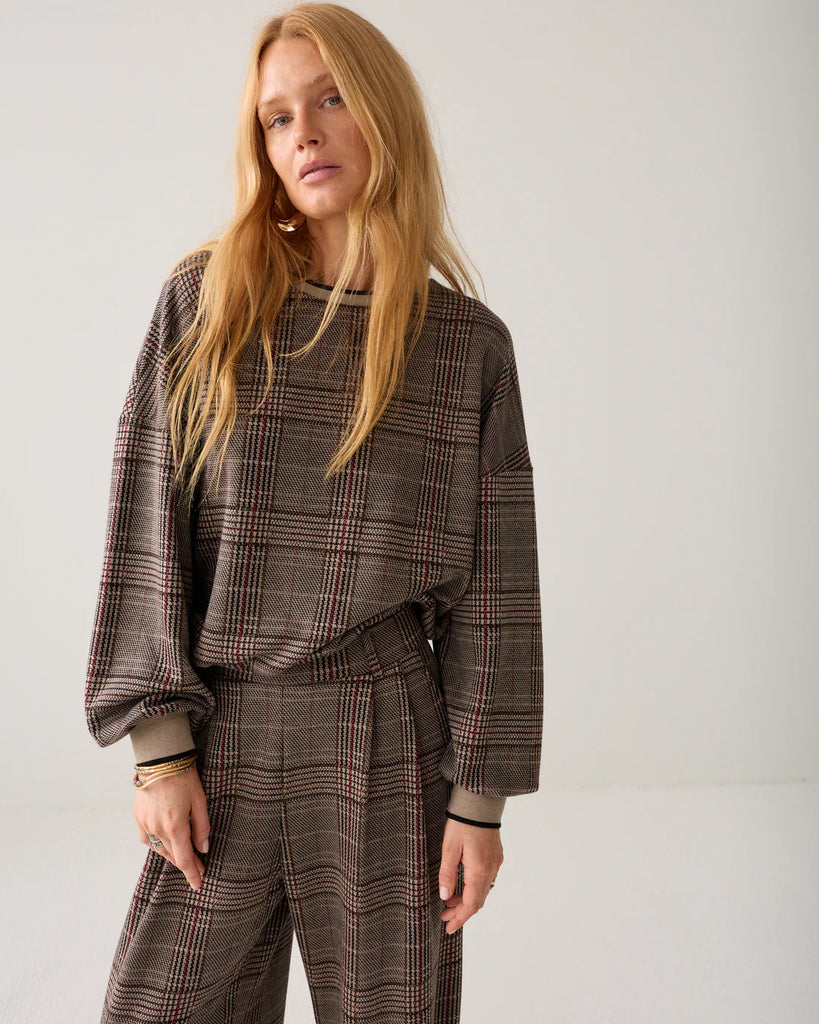 Summum Check Jacquard sweatshirt