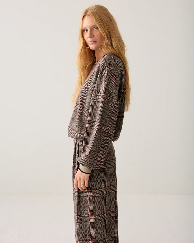 Summum Check Jacquard sweatshirt