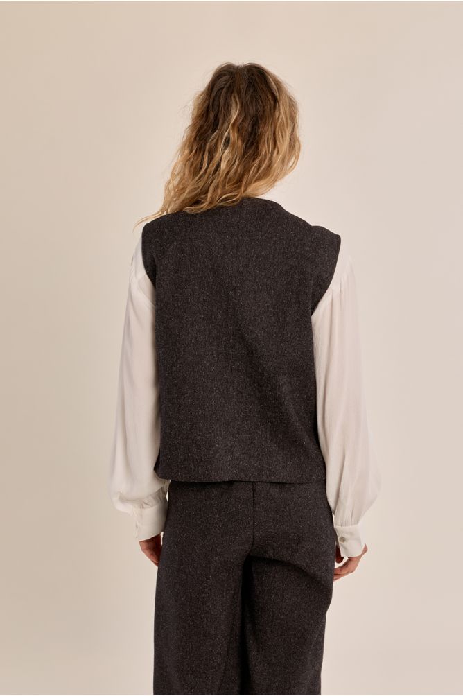 Molly Black Waistcoat