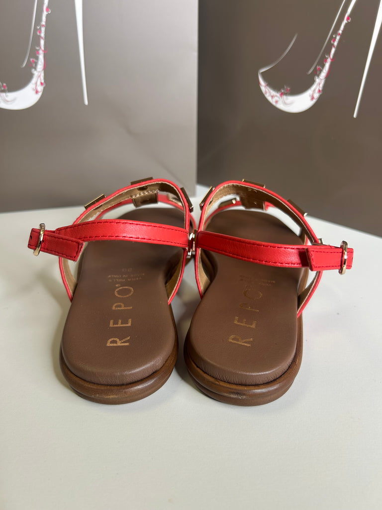 Repo 261088 Corallo Red and Gold Sandal