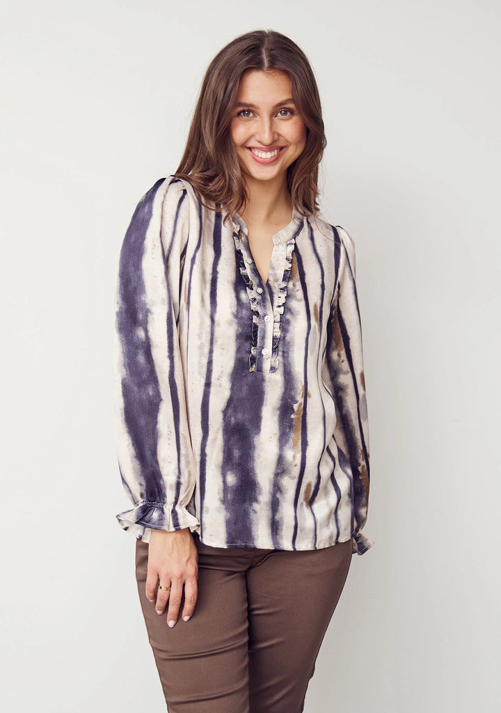 Isay Melba Flounce Blouse
