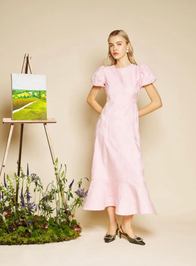 Sister Jane Baby Pink Midi Dress