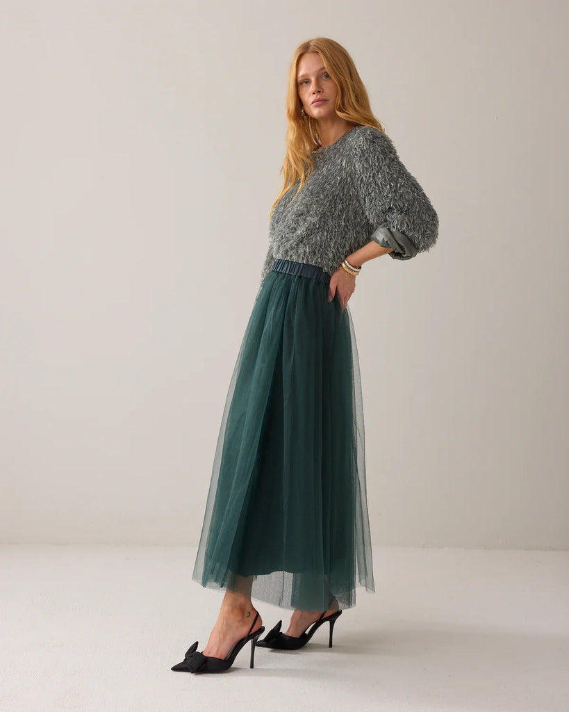 summum 11945 Emerald green skirt mesh