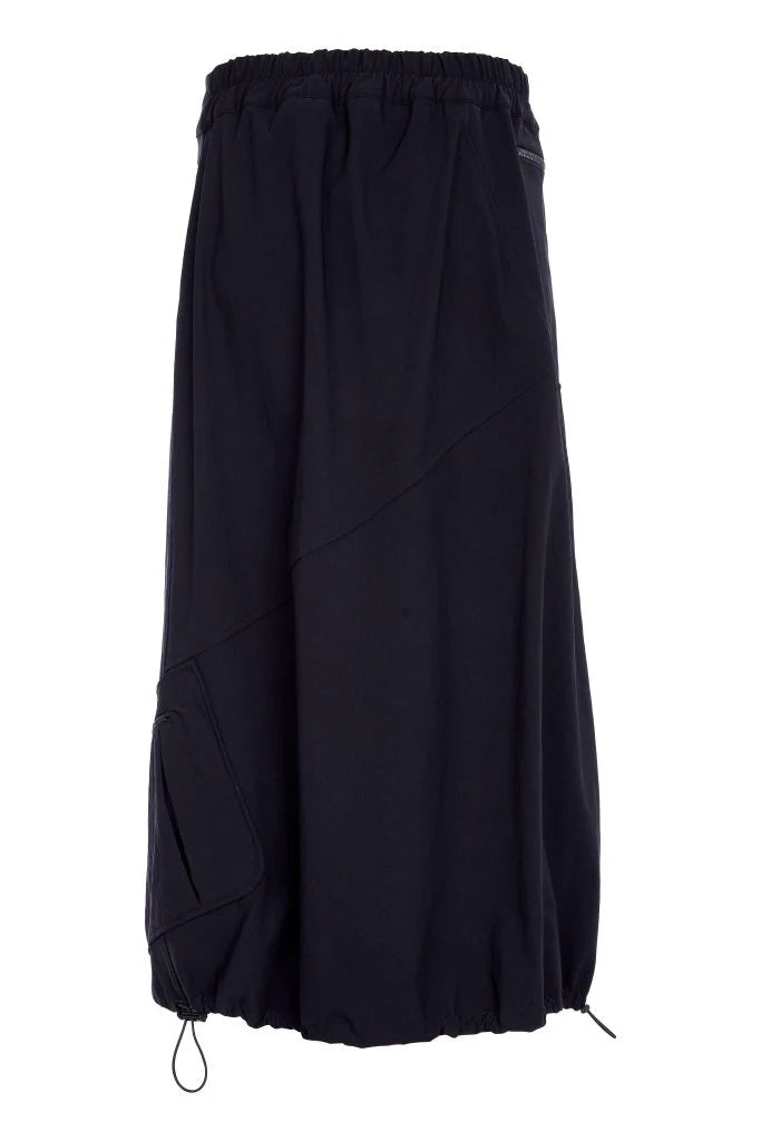 NAW25345 Black Panelled Skirt