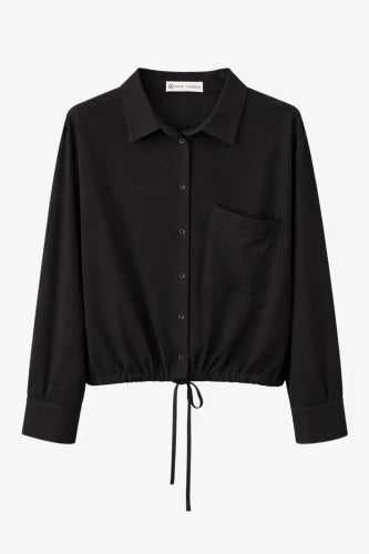 Jane Lushka Carmen Blk Blouse